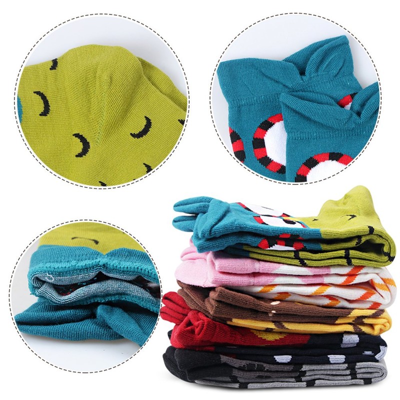 Ambielly Colorful Cute Animal Design Patterned Women's Casual Cotton Socks
