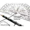 MTT PL RA 6IN Protractor with Degrees and mils, Graduated