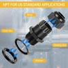 200 Pcs 1/2" NPT Black Nylon Cable Gland, Waterproof IP68