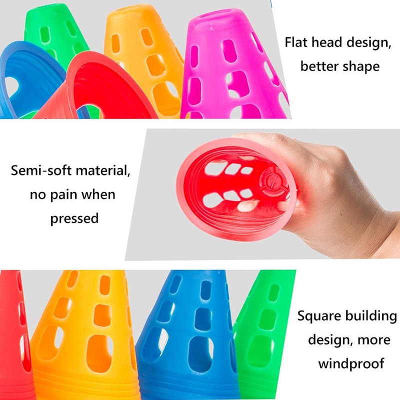BTSEURY 2.95 Inch High Mini Traffic Cones,30Pcs Stackable Small Road