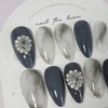 Lunar Frame Handmade Nail Tip - Long Ballerina / Lunar
