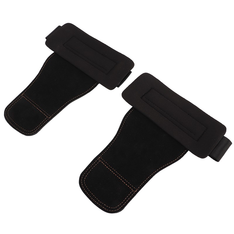 1Pair Real Leather Weight Lifting Wrist Straps Weight Lifting Grips