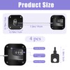 Pletpet 4PCS Fridge Lock Combination, Self-Adhesive Refrigerator Locks Freezer Door