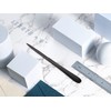 MUSROD 9" Black Metal Letter Opener with Minimalist Design, Safe