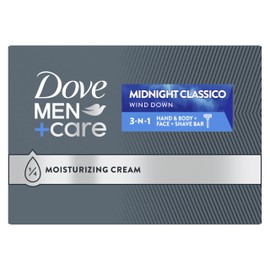 DOVE MEN + CARE Dove Men+Care Hand & Body Face + Shave Bar Midnight Classico 10 count For Hydrated, Smooth Skin 3.75 oz