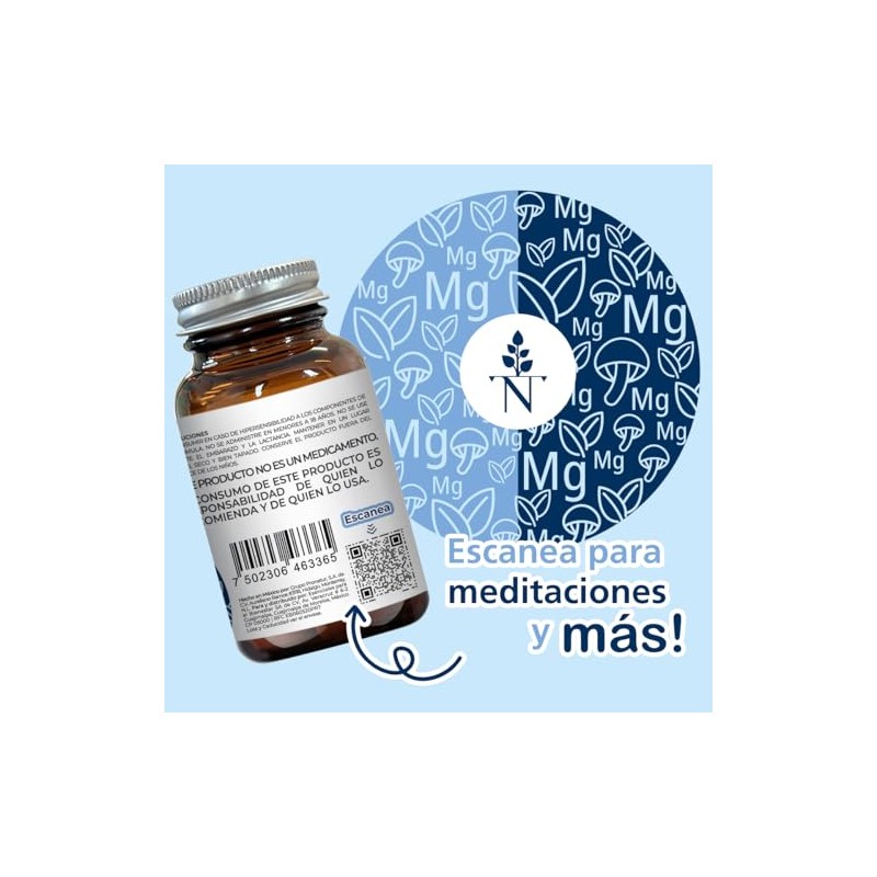 Nativa 5 Magnezzzium glicinato de magnesio con reishi para dormir