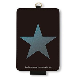 Dunkler Sterm Pass Case, Men's, IC Card Case, Fall Prevention (Work / School), Black