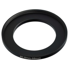 vhbw 40.5mm to 55mm Step Up Ring Adapter for Camera Lens Filter Adapter Metal Black