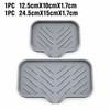 Kitchen Sink Silicone Tray for Soap and Sponge Storage –