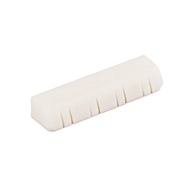 Totority Acoustic Guitar Bone Saddle 8 String Mandolin Guitar Nuts Slotted (white)