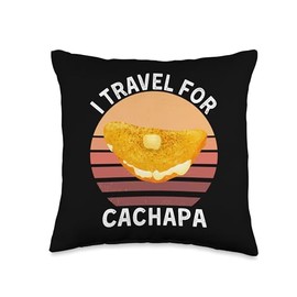 Retro I Travel For Cachapa Vintage Cachapa Food Lover Throw Pillow