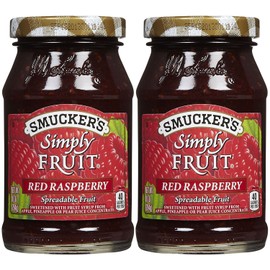 Smucker's Simply Fruit Raspberry Spread, 10 oz, 2 pk