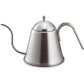 Kogu Coffee Pitcher, Drip Pot ITTEKI 700ml 【Made in Japan】 Direct Fire, IH Compatible, Dishwasher Safe, Drip Drip, Narrow Mouth, Easy to Pour, Lid Included, Kettle, Stainless Steel Handle, Tsubasa