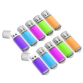 Wholesale (Mix Pack) (16MB-64GB) USB 2.0 Metal Flash Memory Stick Pen Drive Storage Thumb U Disk Lot (5PCS - 2GB)