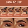 Eyebrow Pen, 2-in-1 Waterproof Eyebrow Pencil with 4 Tip Microblading