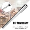 Forstner Drill Bit Extension 7 Inch Long for 3/8'' Round