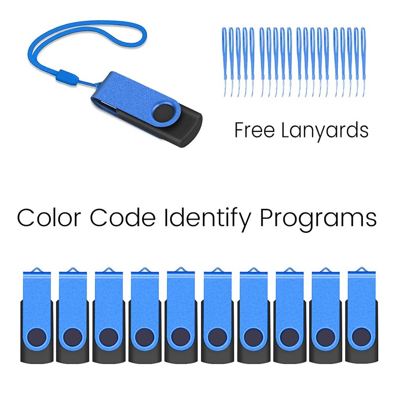 ABLAZE Memoria USB de 2 GB, USB Paquete de 20