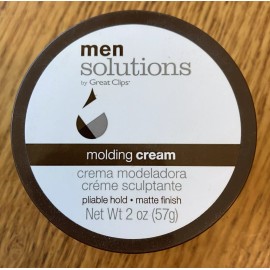 Great Clips Men Solutions Hair Molding Cream Pliable Hold Matte Finish 2 oz
