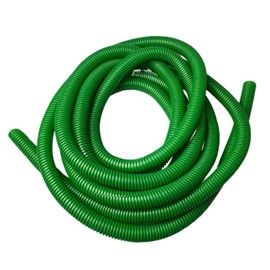 PE Green Corrugated Conduit Flexi Pipe Tube Split 15mm - 5m