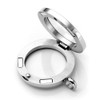 Zysta Jewellery Men's Women's Stainless Steel Smooth Floating Charms Sandblast