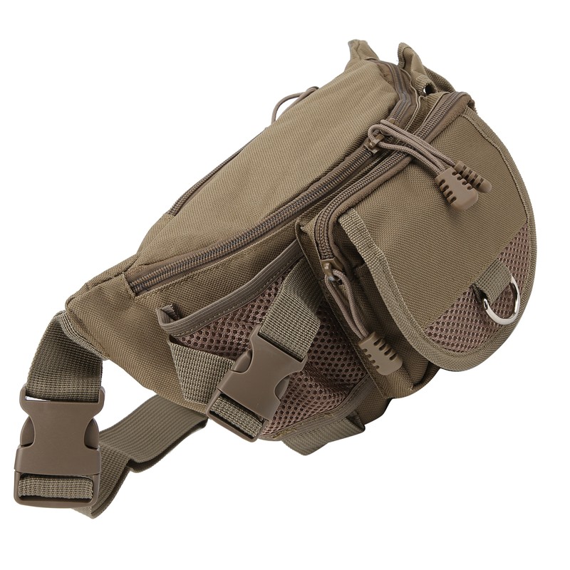 Fishing Bag Portable Polyester Storage Pack Bumbag Adjustable for Outdoor