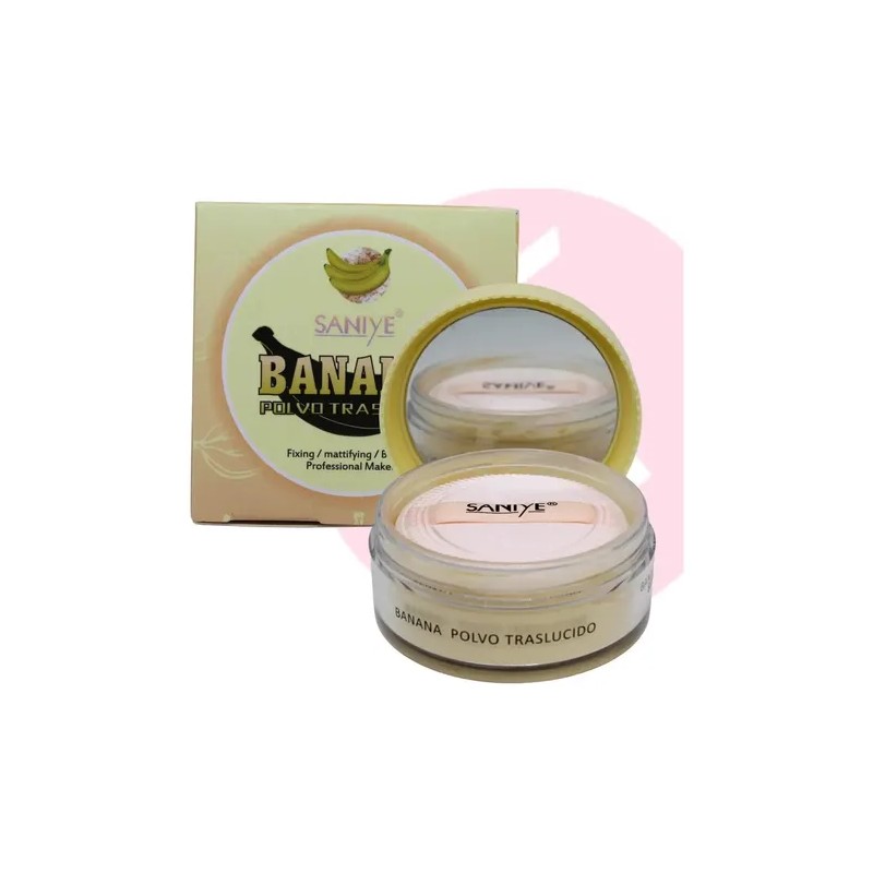 Polvo Maquillaje Banana Traslucido Sellador