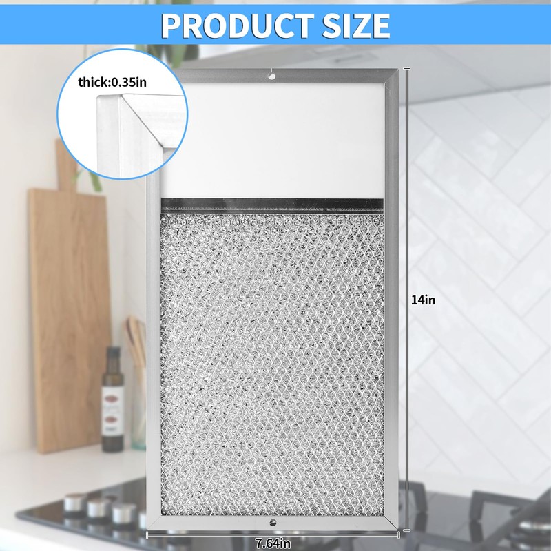 Range hood Filter with Light Lens Replacement for Broan R610027