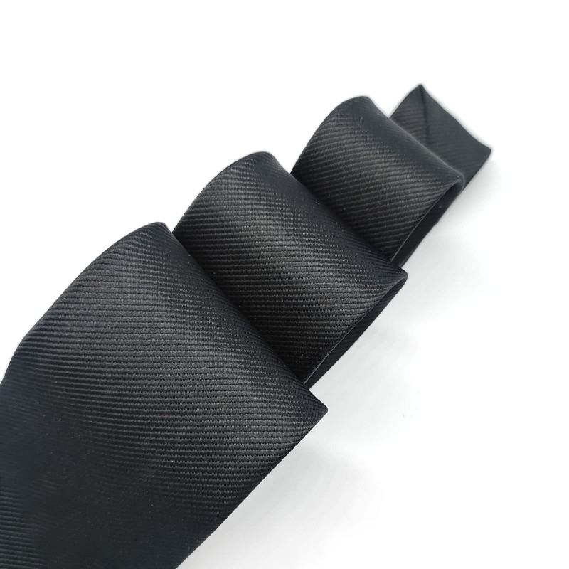Classic Black Mens Solid Ties Neckties for Men Formal Neck