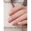 UV Gel Nail Stickers, Milky 20pcs Semi Cured Gel Nail