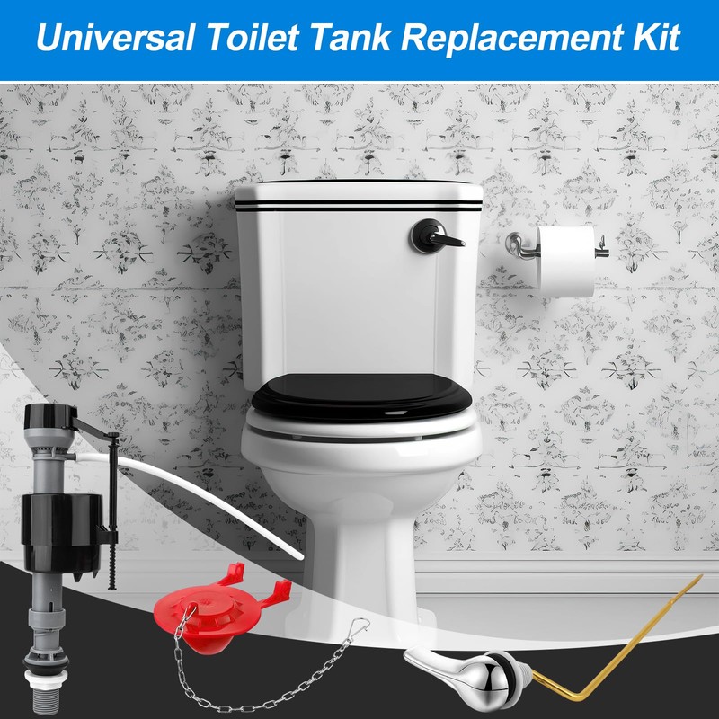 Universal Toilet Tank Replacement Kit Toilet Flush Flapper Repair Kit