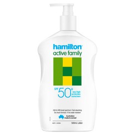 Hamilton Sun Active Family SPF50+ Lotion 500mL