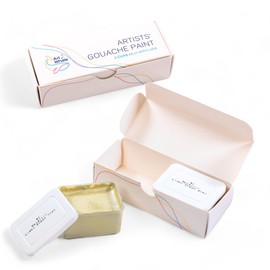 Art Whale Gouache Metallic Light Green Grey Refills (50ml/1.7oz)|Intense Pigments, Easy Color Refill (2 pcs.)