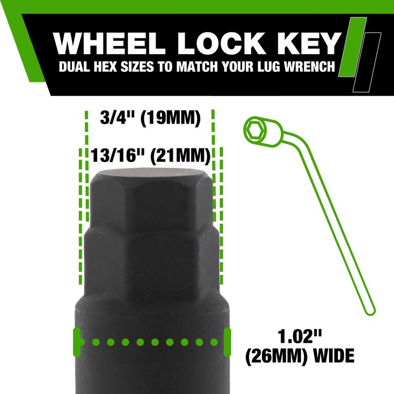 DPAccessories Locking Lug Nuts Compatible with 2022-2026 Hyundai Tucson |