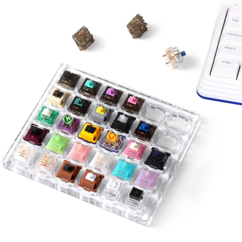 DUROCK 30-Key Switch Tester, Mechanical Keyboard Sampler with Puller