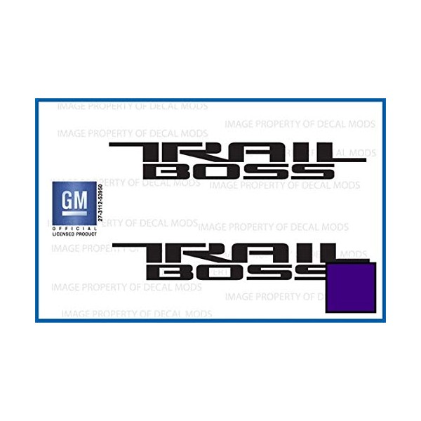 Decal Mods Trail Boss Replacement Decal Sticker for Chevy Silverado