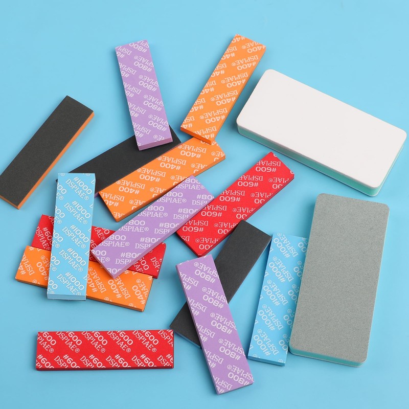 Fingooo Sponge File for Plastic Models, Abrasive Material, Water Resistant,
