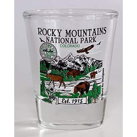 Rocky Mountains Colorado National Park Series Collection Shot Glass
