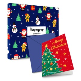 HAPPYPOP Christmas Gifts Stocking Socks for Women Men - Xmas Stocking Stuffers for Mom, Secret Santa Socks for Wife Husband