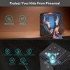 PINEWORLD Gun Safe For Handgun, Biometric Slider Bedside Handgun Safe,