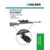 HALDER Unisex Push And Go Strap Hanger Set, Matte Black,