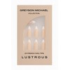 Greyson Michael Collection Lustrous Classic French Nail Tips, Natural, Semi-Transparent,
