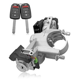 Ignition Lock Cylinder Switch with 2 Remote Key Fit for Honda Accord L4 2.0L 2014-2017 2.4L 2013-2017 V6 3.5L 2013-2017 Replace 39730-T2A-A0