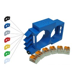 Shelly 1 /1PM DIN Rail Mount Adapter Dual + Addon DIN Rail Bracket (35 mm) (Blue)