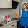 Kitchen Organiser Caddy with Dishcloth Stand – Durable and Reliable