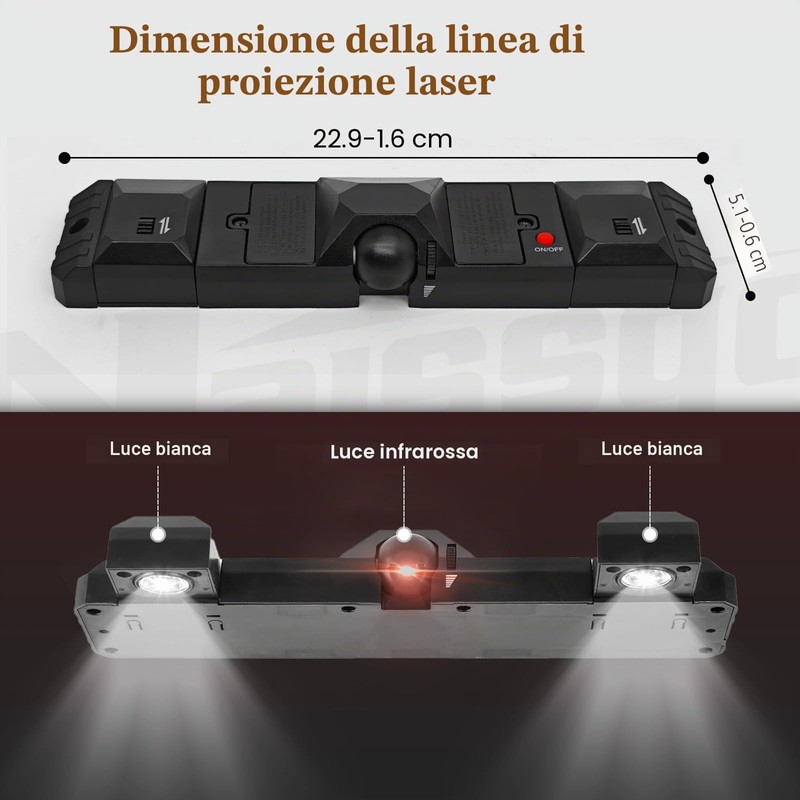 Naissgo Illuminazione per bersaglio, freccette, illuminazione per bersaglio, linea di