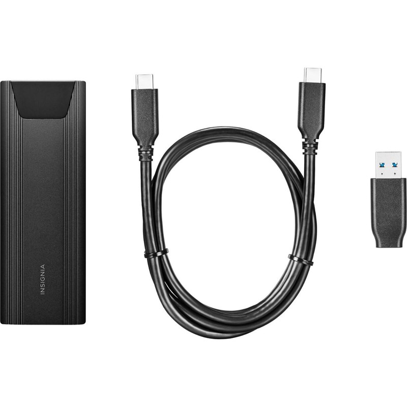 Insignia M.2 NVMe to USB-C 3.2 Gen 2 SSD Enclosure,