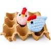 Genérico Pareja de Llaveros Gallinitas a Crochet - Amigurum Tejido