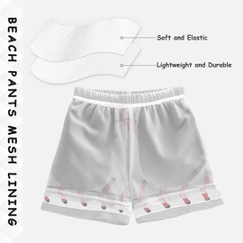 Baseball Red Lace Boys Swim Trunks for 2-14 Years Swim Beach Shorts Baby Kids Swimwear Board Shorts Bathing Suit Beach Essentials Hawaii Vacation