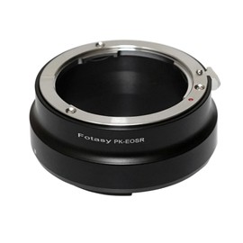 Fotasy Copper PK Lens to Cannon EOS RF Mount Adapter, K-mount EOS R Adapter, Adapter for Pentax K Mount Lense, Compatible with Canon EOS R Mirrorless Camera EOS R RP Ra R3 R5 R6 R7 R10