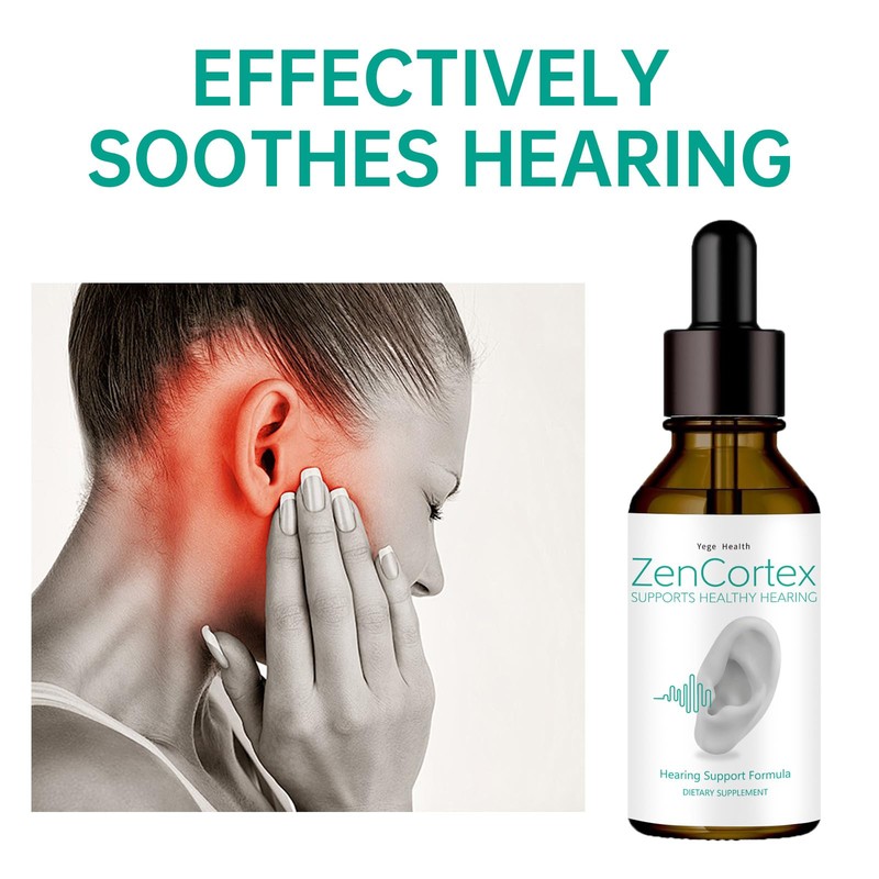 Tinnitus Relief for Ringing Ears, Zencortex Cortex Ear Drops, Helps